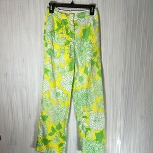 VINTAGE THE LILY FLORAL PANTS 1960s 70s